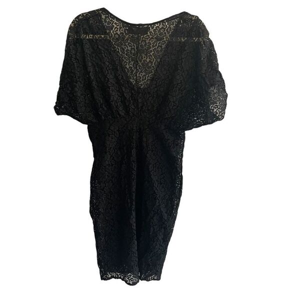 New Zara Collection Little Black Lace Cocktail Mini Dress Women’s Size Medium 8 - Picture 4 of 4